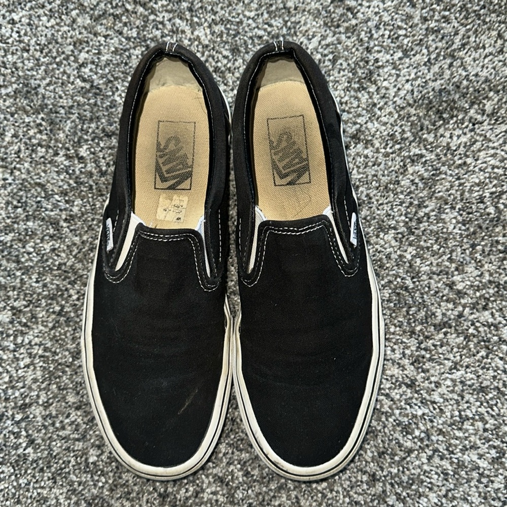 Vans black classic slip-on shoe. Women’s size 8.5